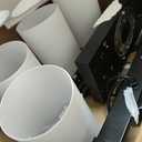 Farmhouse Dining Room Light Fixtures Over Table, Black Pendant Lights for Kitchen Island with Milk Glass Shade, 4 Light Linear Chandelier Lighting with Wood