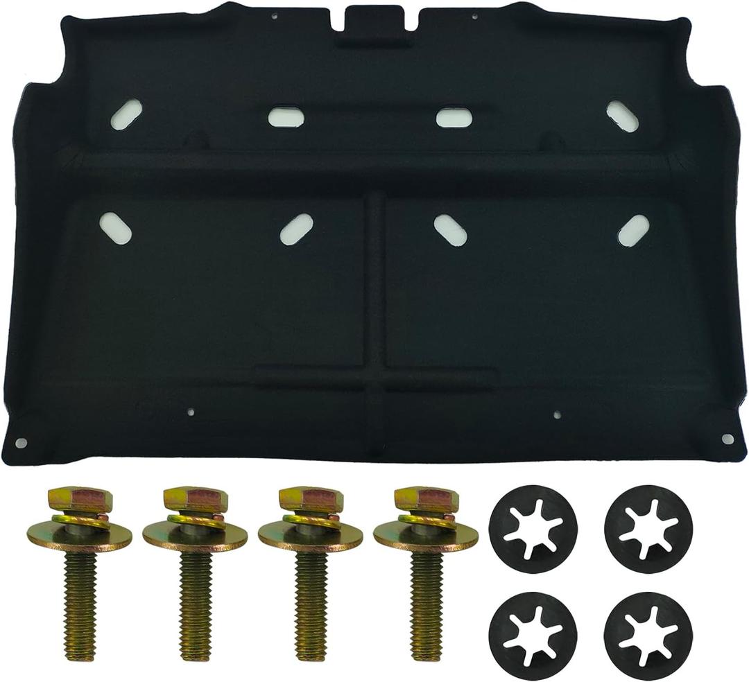 DYRDINSHOW Engine Splash Guard with Mounting Screws for 2015-2020 Ford F150 Gasoline Engine, Replaces ML3Z-7222-D, Not Compatible with Raptor or 3.0L Diesel Models