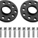 TadaMark 5x100 or 5x112 Hubcentric Wheel Spacers 15mm 5 Lug Wheel Adapters fit for Audi A3 A4 A6 A8 Q3 R8 RS4 RS6 S3 S4 S6 S8 TT Allroad Quattro CC GT Golf GTI 57.1mm Bore with M14x1.5 Studs - 2pcs