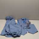 Boys Suit 4 Piece Slim Fit Kids Tuxedo Suit Formal Wedding Outfit Blazer Vest Pants Set with Tie (10, Blue)