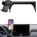 Car Phone Holder for Toyota RAV4 / RAV4 Hybrid 2019-2025 Accessories 7/8 Inch Screen Fixed Clip Cell Phone Mount Hands-Free 360 Degree Rotation