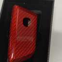 Carbon Fiber Key Fob Cover Case for Acura Integra Type S A-Spec MDX RDX TLX 2024 2025,Key Fob Shell Protective Cover (Red, W/ Engine Button)