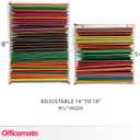 Officemate Hanging File Frame, Letter Size, Adjustable 14 to 18-Inches, 2 Count (Pack of 1),Silver, 91990