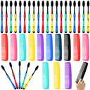 200 Pcs Bulk Toothbrushes and Pocket Combs Set Individually Wrapped - Soft Bristle Toothbrush for Travel Donations Hotels Homeless Shelter Nursing Home Charity Church Community Outreach