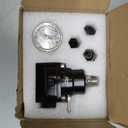 PQY Fuel Pressure Regulator AN8 Feed & AN6 Return Line + 0-160PSI Gauge Set Dark Black