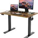 Electric Standing Desk (Rustic Brown, 40inches)
