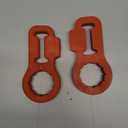 Lift Jack Handle Keeper Isolator Farm Jack Handle Bar Protector Jack Mount Bracket (2Pack)(Red)
