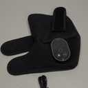 Cordless Heated Knee Massager with Vibration, FSA Eligible, Heated Knee Brace Wrap Heating Shoulder Brace Support Wrap for Knee Elbow, Heating Pad with 6 Heating Levels, 3 Massage Modes&Timer (Black)