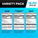 PRIME HYDRATION Variety, Dragonfruit Fusion, Orange Swirl, & Future Freeze Sports Drinks, Electrolyte Enhanced to Replenish Fluids, Zero Added Sugar, B Vitamins, Antioxidants, 12 Fl Oz, 15 Pack (EXP 11/09/27)