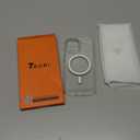 TAURI for iPhone 15 Case, Compatible with MagSafe, with Screen Protectors, Not-Yellowing Military-Grade Protection, Slim Magnetic Phone Case for 15, Clear