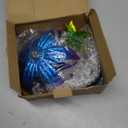 Solar Wind Spinners Outdoor, Solar Wind Spinner with Cracked Ball Lights,Garden Spinners for Yard, Garden, Patio, Lawn Decor (Purple)