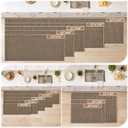BEQHAUSE Kitchen Runner Rugs 31"x96", Kitchen Mats for Floor, Taupe