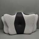 Pain Relief Cervical Pillow for Neck Support,Adjustable Ergonomic Pillow Cozy Sleeping,Odorless Orthopedic Memory Foam Pillows,Contour Bed Pillow for Side Back Stomach Sleeper (Queen Size-24.8''Lx14.96''Wx5.78''H, Dark Grey)