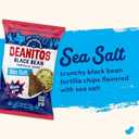 Beanitos Black Bean Chips - Original Sea Salt - (6 Pack) 5 oz Bag - Black Bean Tortilla Chips - Vegan Snack with Good Source of Plant Protein and Fiber, Best By May 25, 2026