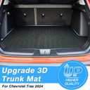 Powerty Trunk Mat for 2024 2025 2026 Chevrolet/Chevy Trax Accessories Cargo Mats TPE All Weather Cargo Liner Heavy-Duty Trunk Liners