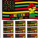 9 Pcs 3x5 ft Juneteenth Flag African American Independence Day Garden Flag June 19th 1865 Juneteenth Decorations for Emancipation Black Freedom Celebration Yard Outdoor Decor