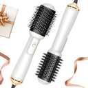 Lopeie Hair Dryer Blow Dryer Brush in One, 4 in 1 Hair Dryer and Styler Volumizer with Oval Barrel, Professional Salon Hot Air Brush for All Hair Types, Bright White