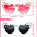6 Pcs Bride Sunglasses Bachelorette Sunglasses Party Favors for Bridesmaids for Wedding Party Bride to Be Gifts (Pink)