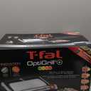 T-Fal OptiGrill Stainless Steel Electric Grill, 4 Servings, 6 Automatic Cooking Modes, Intelligent Grilling, Rare to Well-Done, Panini Press, Nonstick Removable Plates, Indoor, Silver