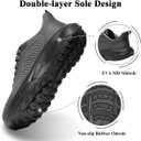 Wide Toe Box Shoes for Men, Lightweight Non Slip Walking Sneakers with Barefoot Feel, Breathable Trail Gym Shoes (Gray)