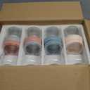 ColoVie 8 Pack Overnight Oats Containers with Lids, Chia Seed Pudding Jars, Stackable Mason Jars with Airtight Lids, Meal Prep, Wide Mouth Glass Food Storage for Snacks Yogurt Spice Sugar, 16oz 10 oz