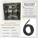 W11177741 Dishwasher Gasket Door Seal by savone for Whirlpool Maytag Kenmore Dishwashers Replaces W10300924 W10660528
