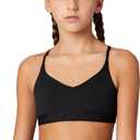 Nike Girls Indy Sports Bra (Large, Black/Black)