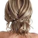 JAKAWIN Bride Wedding Hair Vine Accessories Bridal Hair Piece for Women HV190 (1 Silver)