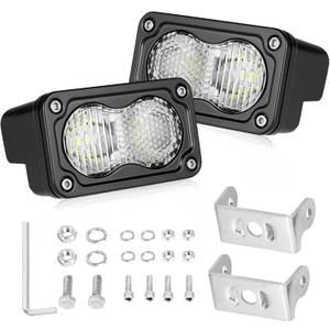 LED Pods 3" 40W CREE LED Low Beam Fog Lights Small Off Road Lights | 2pcs Driving Combo Beam Ditch Head Lights Pods for Trucks Dirt Bike Motorcycle UTV ATV SUV