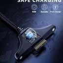 4 x 2 in 1 Switch 2 Charger Cable Compatible with Nintendo Switch 2,NS2 Controller Dual Charger,8.2 Ft,Magnetic, Durable Nylon Plaiting, Joycon 2 Charger for Nintendo Switch 2 Cable