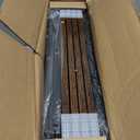 Furologee 4 Tier Bookshelf with Drawer, Tall Bookcase with Shelves, Narrow Bookshelves Storage Organizer, Wood and Metal Display Standing Shelf Unit for Bedroom, Living Room, Rustic Brown