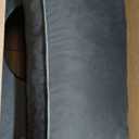 HOMBYS Extra Long BBL Pillow After Surgery for Sleeping & Sitting, Brazilian Butt Lift Pillow with Extended Back Support, BBL Chair with Hole, Mixed Filling (High-Density Foam + Soft Shredded Fill) (Dark Grey)