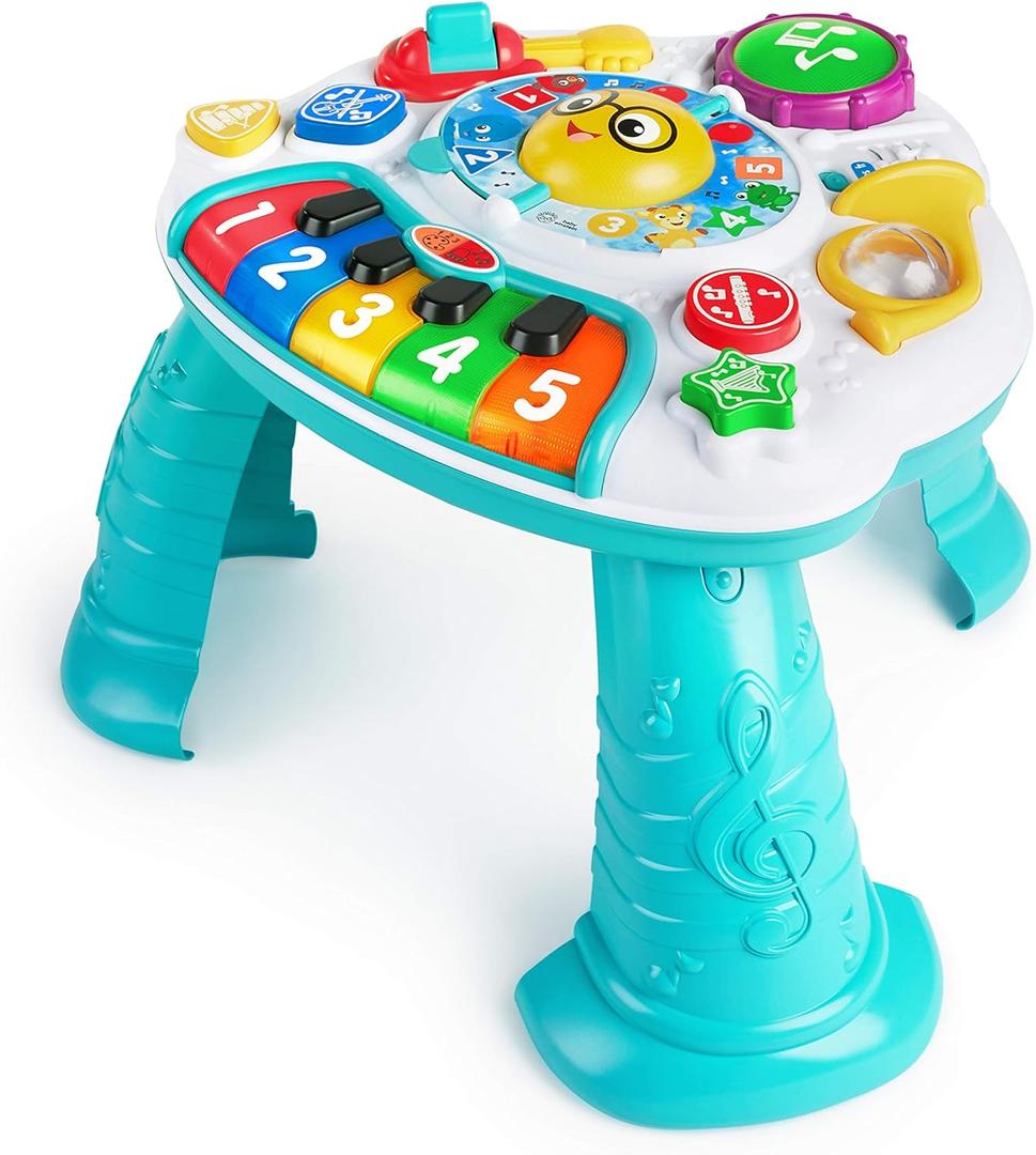 Baby Einstein Discovering Music Activity Table, Includes Piano, Guitar, & Drum, Ages 6 months + (1 Count (Pack of 1))