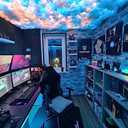 FUSLITE,2025 New ， 3D Thundercloud LED Light Cotton Lightning Cloud Colorful Atmosphere Night Light, DIY Creative Cloud Lights Gaming Room Garage Club Bar dj Party Light, Restaurant，