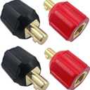 2Pack 05335 Welding Leads Adapter Set, Dinse-Type Machine Plug Connector, Welder Connectors Lenco or Tweco Style LC40 Male to Dinse Style Female,Welder Cable Terminal Adapter Replaces Miller