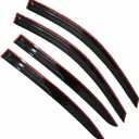 4-Pack Window Visor Rain Guard Vent Shade Deflectors Replacement for 2008-2012 Accord Sedan 4-Door