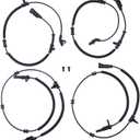 DriveFix Front and Rear Driver and Passenger Side ABS Sensor for Ram 1500 2013-2018, Ram 1500 Classic 2019-2022