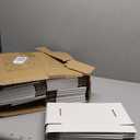 HORLIMER 6x4x3 inches Shipping Boxes Set of 50, White Corrugated Cardboard Box Literature Mailer