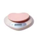 Cute Kitchen Scale, Digital Food Scale with LCD Display, 11 lb (5kg) Capacity, 0.03 oz (1g) Precision for Baking and Cooking (Pink)