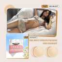 URSMART Round Bra Inserts Pads, Removable and Washable Bra Cups Inserts for Bikinis Top Swimsuit Sport Bra (Beige)