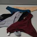 ANZERMIX Women's Breathable Cotton Thong Panties Pack of 6 (Medium)