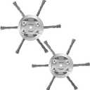 6 Inches Metal Weed Eater Blades Head Weed Wacker Grass Trimmer Blade Fit for sakerplus Weed Trimmer Brush Cutters Electric Battery Powered Cordless String Trimmer (2PCS 6BLADE)