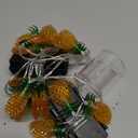 Vigdur 2 Packs Pineapple String Lights - Battery Operated with 20LED Fun Patio Lights for Party Bedroom Home Birthday Indoor Outdoor Hawaiian Tropical Tiki Gifts Decor,13Ft