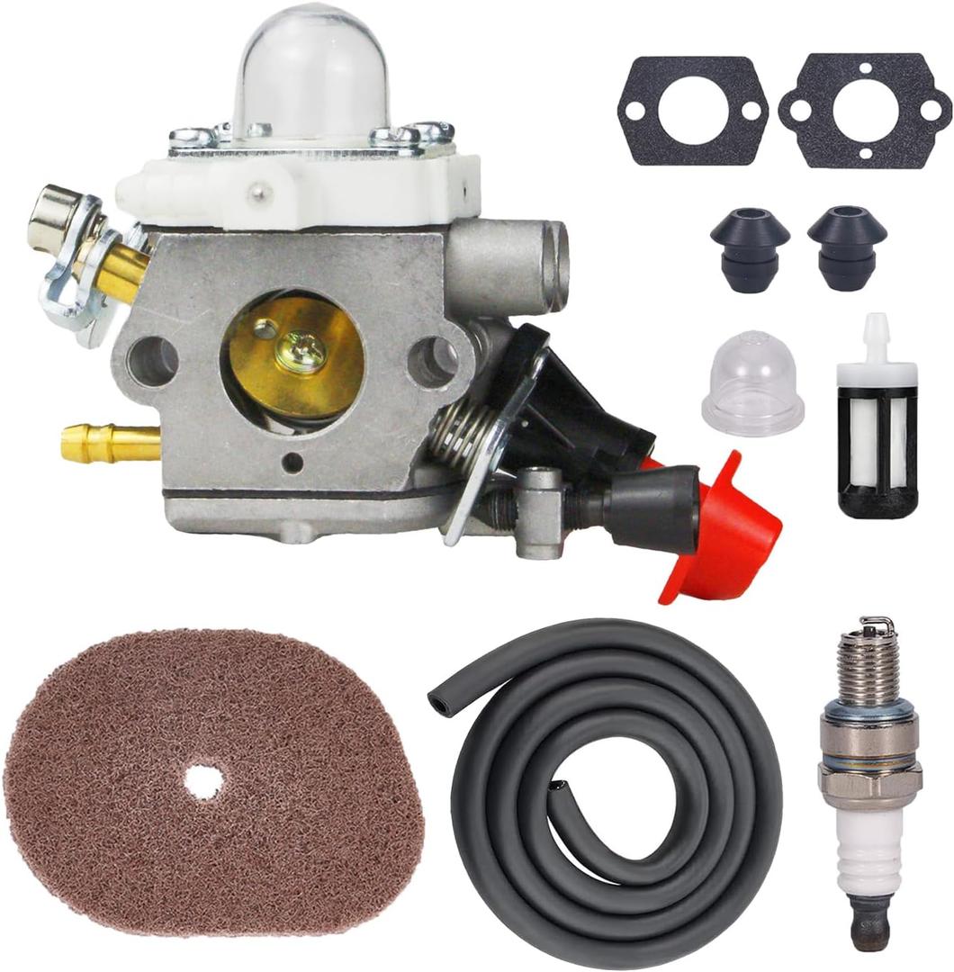 C1M-S207A FS56RC Carburetor Kit for Stihl C1M-S207 FS56 FS56R FS70 FS70R FS70RC KM56 KM56RC Trimmer Weed Eater Carb Replace OEM 4144-120-0603 4144-120-0600