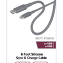 ZGEAR 6 Foot Silicone Rubber Sync And Charge Cable