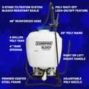 Chapin International 60175 4 Gallon Backpack Sprayer for Bleach & Disinfecting, Made in The USA, 1-Pack, Translucent White