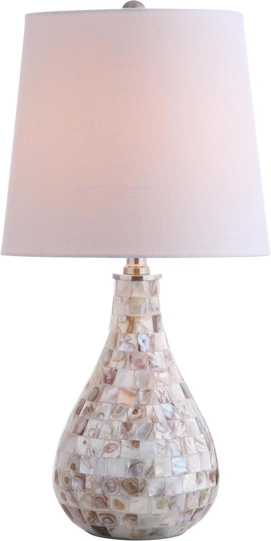 JONATHAN Y JYL1024A Mona 20.5" Mini LED Table Lamp, Cottage, Coastal, Transitional, Modern, Elegant, Office, Living Room, Family Room, Dining Room, Bedroom, Hallway, Foyer, Seashell JONATHAN Y JYL1024A Mona 20.5" Mini LED Table Lamp, Cottage, Coastal, Transitional, Modern, Elegant, Office, Living Room, Family Room, Dining Room, Bedroom, Hallway, Foyer, Seashell