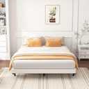 Box Spring Full Size Bed 6 Inch - Heavy Duty Box Spring Mattress Foundation Metal Bed Base with Fabric Cover, Noise Free Easy Assembly Non Slip/Non-Slip/Easy Assembly