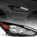 Halogen Headlight Assembly Daytime Running Light Fit For 2015 2016 2017 2018 Ford Focus ST/SE/S 4 - Door 2015-2018 Ford Focus Right Side
