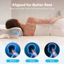 Alcedo Cervical Pillow for Cozy Sleep and Neck Pain Relief, Odorless Ergonomic Memory Foam Pillow, Orthopedic Bed Pillow for Side, Back & Stomach Sleepers